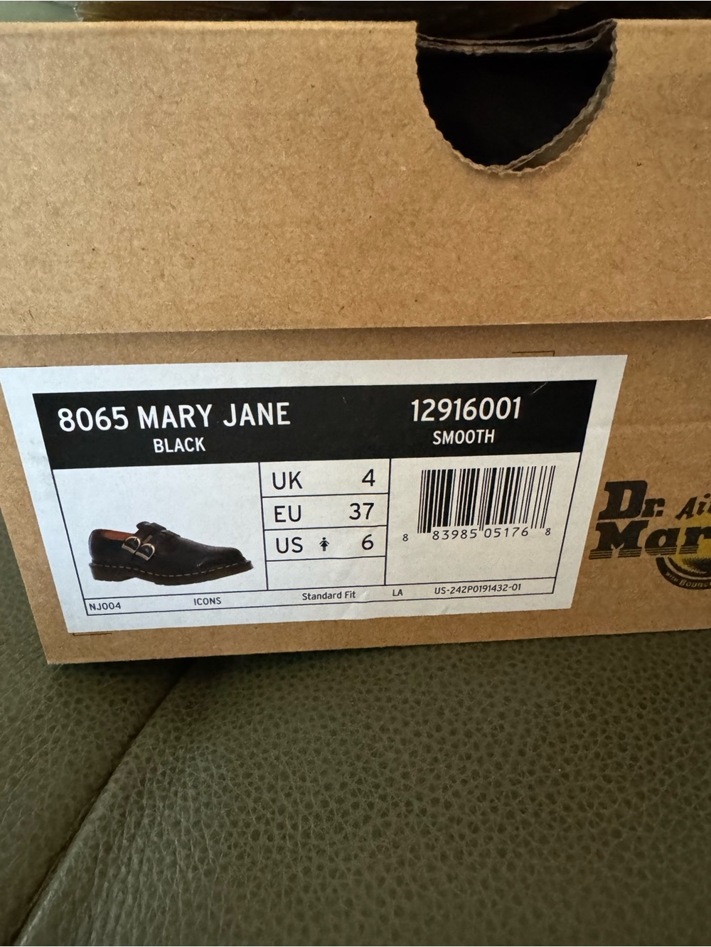 EUC! Dr. Marten Mary Jane’s 8065~ 37 - Picture 6 of 7